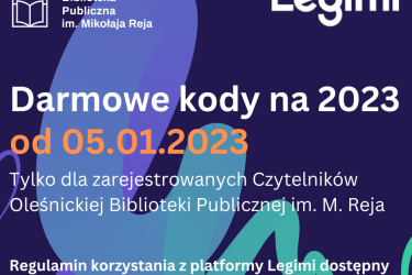 Biblioteka informuje o blokadzie wszystkich kont czytelników w Legimi